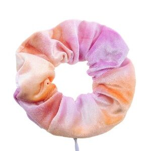 NWT Velvet Zip Scrunchie with Hidden Pocket – Tie Dye – Hair Accessory